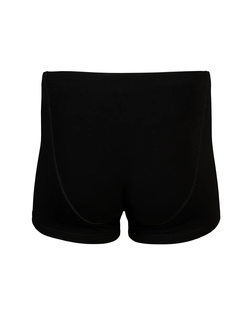 Black shorts on a white background