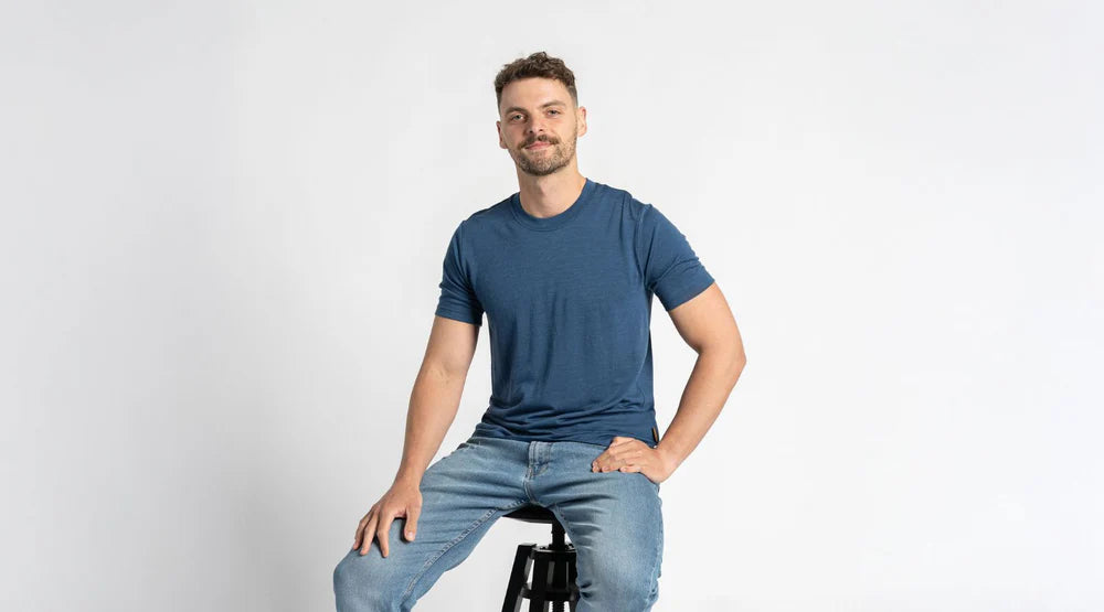 Stuttermabolur úr merinó