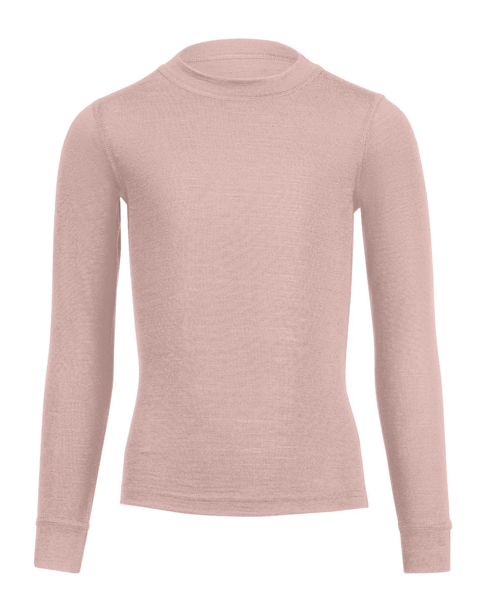Pink long-sleeve shirt on a white background